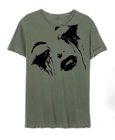 Beautiful Disaster- Olive Distressed